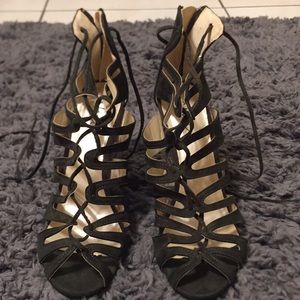 Chic lace up heels